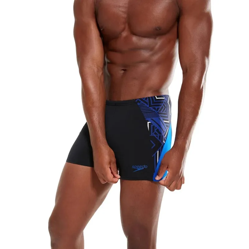 Speedo Men's ECO Endurance+ Splice Jammer Black/Blue/White-2